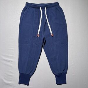 Kidoriman Gelyu Harem Pants Mens XL Navy Jogger‎ Drawstring Japanese 28x22